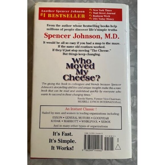 Who Moved My Cheese? by Spencer Johnson - Hardcover Book - Picture 2 of 3